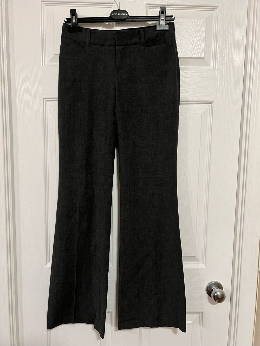 Club Monaco Low-rise Dark Grey Wool Dress Pants
